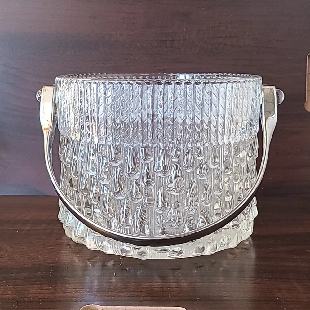 Vintage Teleflora Glass Ice Bucket